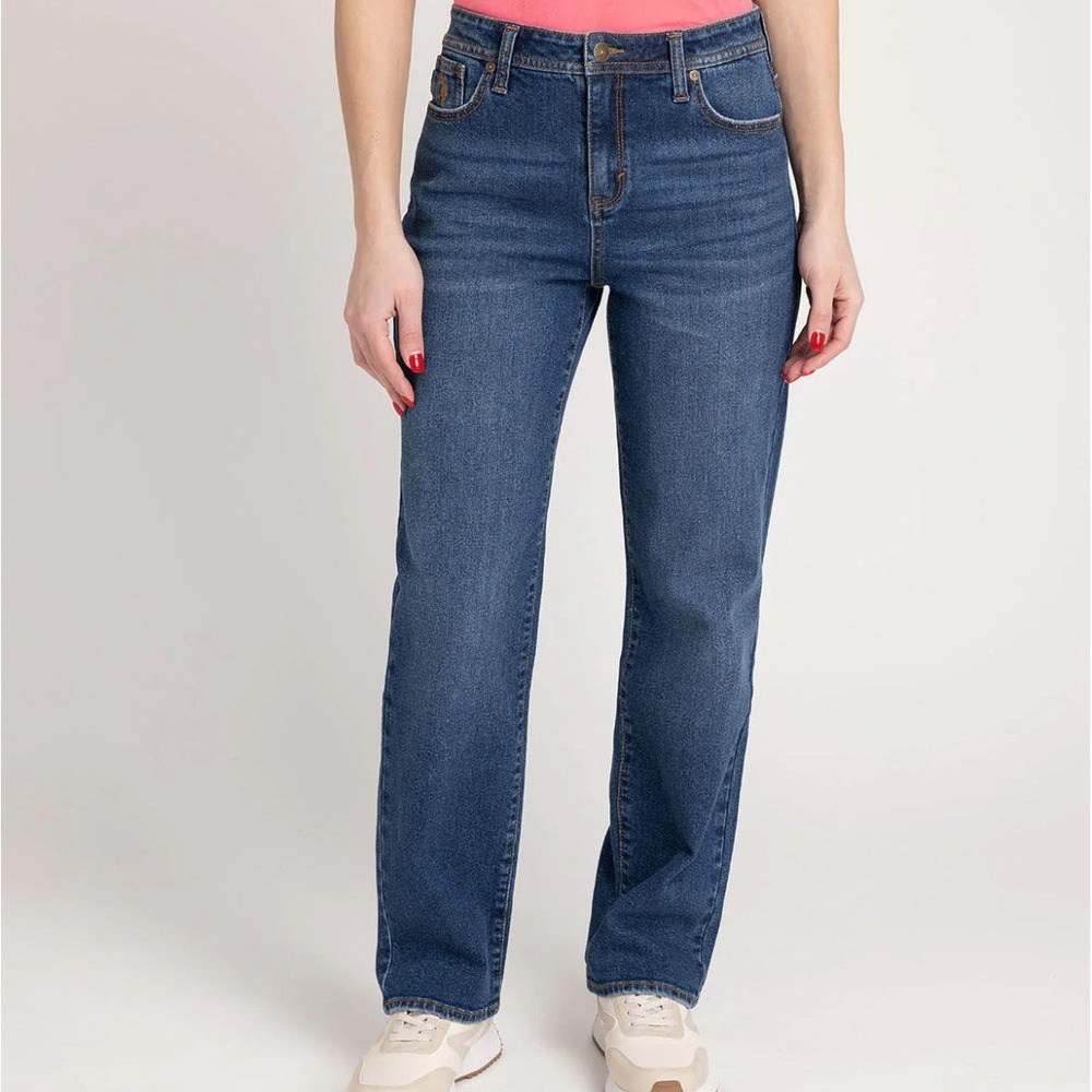 US Polo Assn. Vintage Straight Leg Jeans Women's 10‎ R Dark Wash Blue Denim